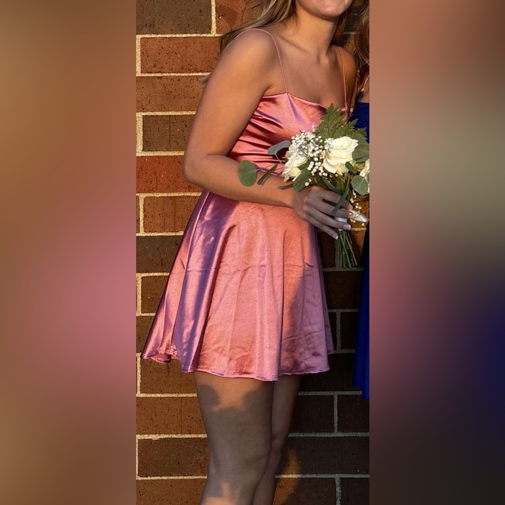 Windsor Pink Satin Dress